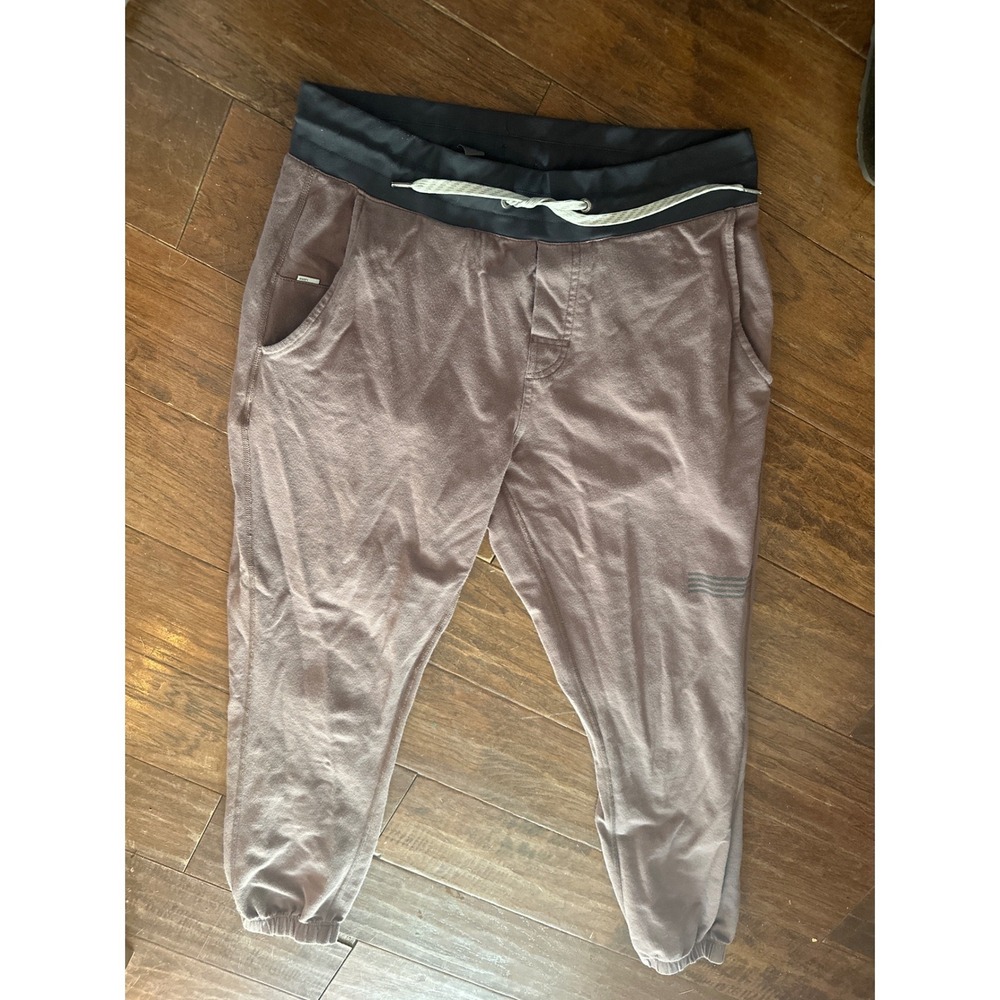 Vuori Jogger Pants Cropped Joggers Brown Cotton Blend Size Small‎